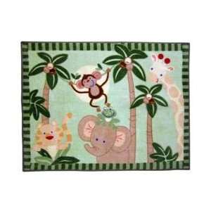  Nojo By Crown Crafts Jungle Babies Rug: Baby
