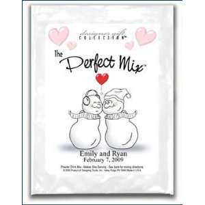  Kissing Snow Couple Personalized Cocktail Mix (*1 piece 