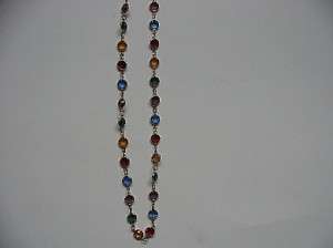 VINTAGE AUSTRIAN CRYSTAL NECKLACE 30 inches MINT  