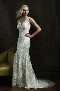 backless gown bridal bridesmaid wedding evening dress custom V neck 