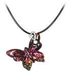   diamond butterfly necklace 10k gold 03ct tdw pink diamond butterfly
