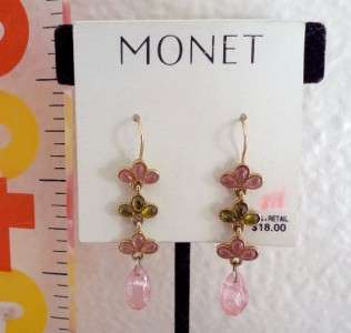 Designer MONET earrings NEW beautiful  