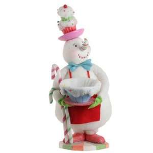  New   30 Cupcake Heaven Baking Snowman with Candy Canes 