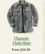 Chamois Cloth Shirt, from $34.50
