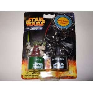  Star Wars Yoda and Darth Vader 2 Roller Stampers Washable 