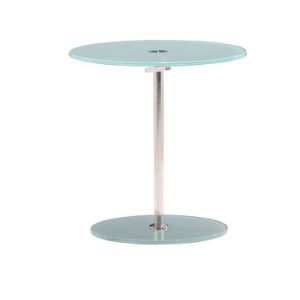  Radical Frosted Glass End Table: Home & Kitchen