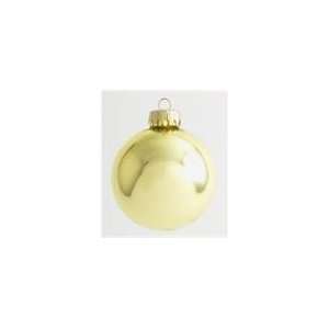  Pack of 20 Shiny Yellow Glass Ball Christmas Ornaments 1 