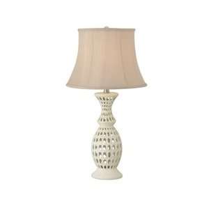  Kenroy Home 21057AWH Taffy Table Lamp, Antique White 