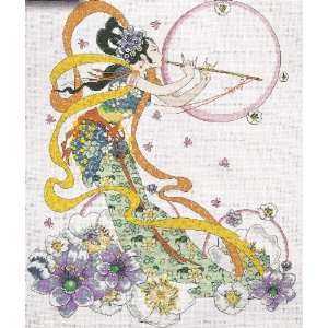  Counted Cross Stitch Kit Flute Player From Design Works 