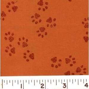  45 Wide PAW PRINTS Fabric By The Yard: Arts, Crafts 