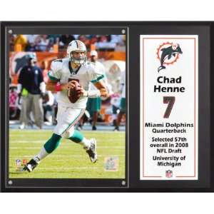  Chad Henne Sublimated 12x15 Plaque: Sports & Outdoors