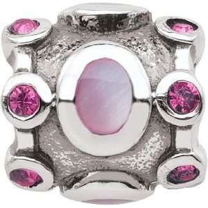  Persona Sterling Silver Pink Baroque Charm fits Pandora 