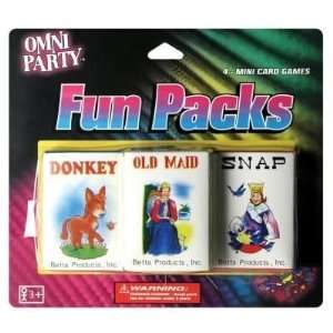   Omni Party Mini Card Games, 4 Count (6 Pack)