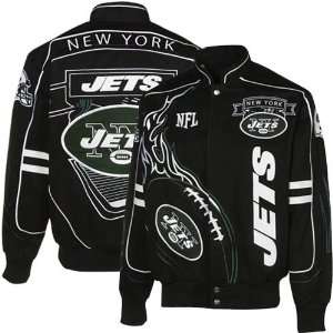  NFL New York Jets Big & Tall On Fire Jacket: Sports 