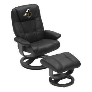    Purdue Boilermakers Leather Swivel Chair: Furniture & Decor