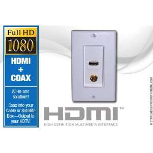  HDMI Plus Coax Wall Plate for an all in 1 solution 