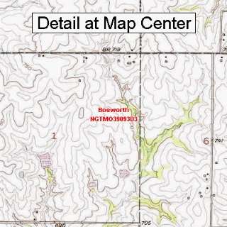 USGS Topographic Quadrangle Map   Bosworth, Missouri (Folded 