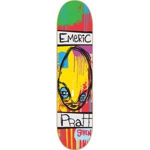 Given Pratt Paint Skateboard Deck   8.1