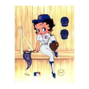 Animation Artwork: Betty Boop Limited Edition Chicago Cubs Sericel 