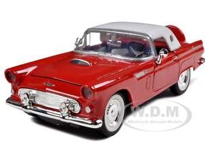 1956 FORD THUNDERBIRD RED 1:24 DIECAST MODEL CAR  