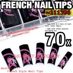   service my store product name 70 pcs pre designed french false nail