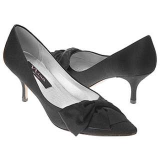 Womens Nina Paladin Black Satin Shoes 
