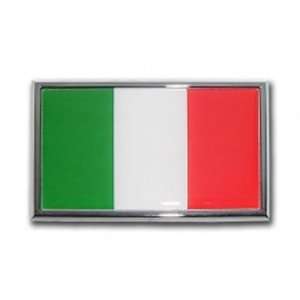  Italy Italian Counry Flag Chrome Auto Emblem: Automotive