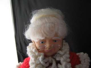 Handcrafted Christmas Mr Santa Claus Mrs Claus Dolls  