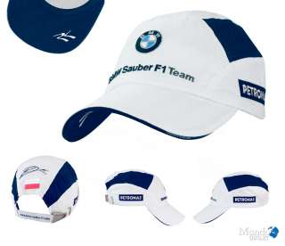 BMW Sauber F1 Cap Mütze Robert Kubica Weiß Basecap  