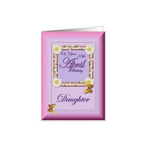  Month   April & Age Specific 38th Birthday   Daughter Card 