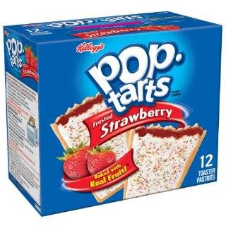 Pop Tarts Toaster Pastries, Frosted Strawberry, 36 Count Box