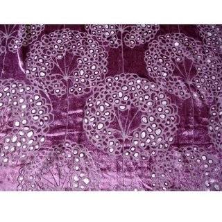  56 Wide Violet Purple Velvet Fabric By the Yard Arts 