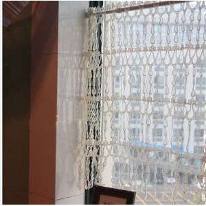  Unique all lace made cafe curtain/valance: Home & Kitchen