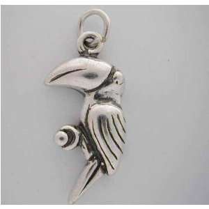  WOW Silver PARROT Bird * CHARM *for bracelet: Jewelry