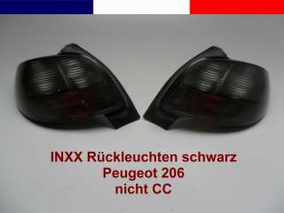 INXX Rückleuchten schwarz Peugeot 206 nicht CC Restposten 