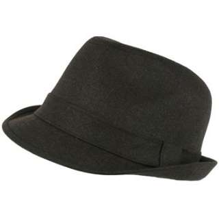 Gabardine Fedora Gangster Hat Charcoal Gray 3XL Size 8  