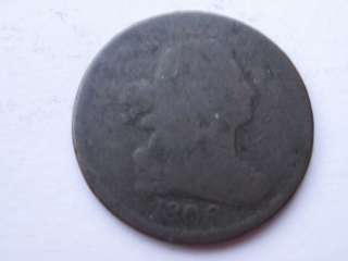 1805 Draped Bust Head Half Cent / Almost Good  
