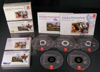   Photoshop Elements 10 + Premiere 10 Vollversion Box Win/Mac OVP NEU