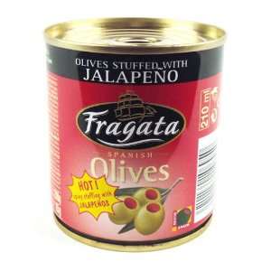 Fragata Olives Stuffed with Jalapeno 200g:  Grocery 