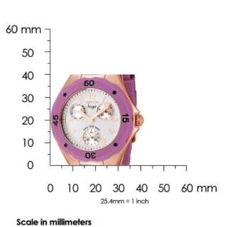 WOMENS INVICTA DAY DATE SECONDS RUBBER WATCH IN0714 843836007146 
