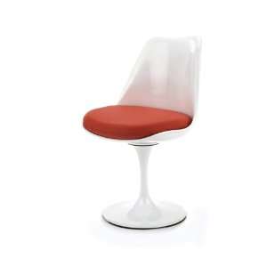  Tulip Side Chair Red & White