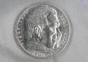 Reichsmark 1936 G Hindenburg HK Silber  