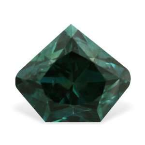  0.38 Ctw Fancy Cut Turquoise Blue Loose Diamond For Stud Jewelry