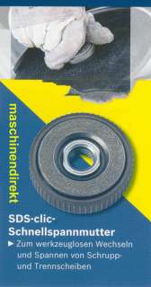 Bosch GWS 1100 inkl. SDS Clic inkl. 10 Flex 1,0 mm Inox  