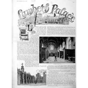   1886 Lambeth Palace Library Morton Tower Luther Chapel
