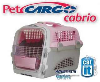 Catit Catit Pet Cargo Cabrio Transportbox pink grau  