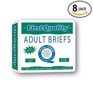  First Quality Total Care IB Adult Briefs, Small, 12 Briefs 