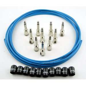  George Ls Blue Cable Kit Black Caps Musical Instruments