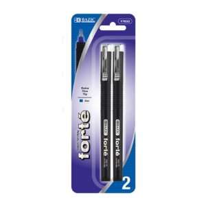  New   BAZIC Forte Blue Fiber Tip Fineliner Pen (2/Pack 