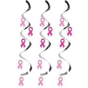  Pink Ribbon Dizzy Danglers (5 count): Toys & Games